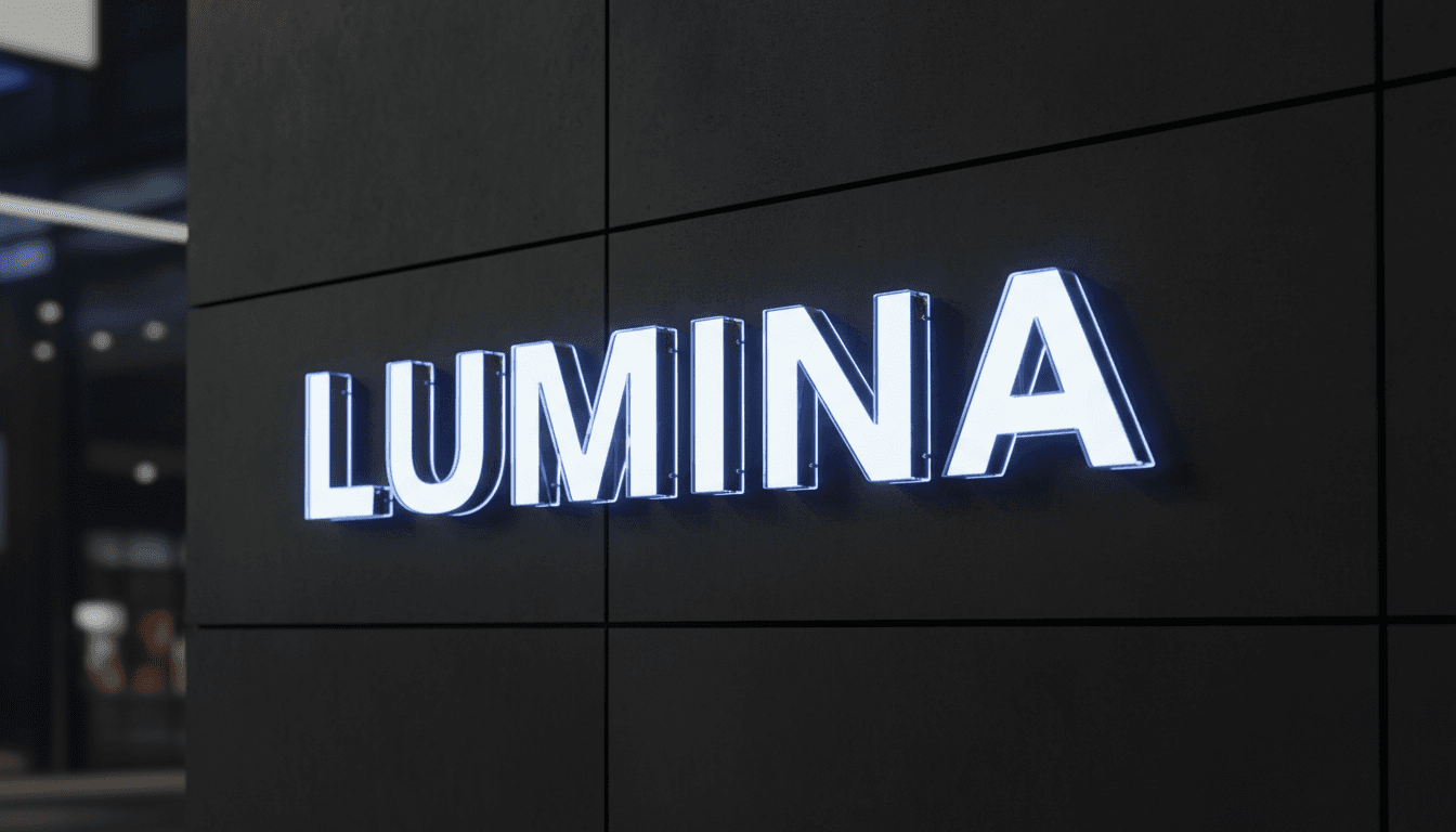 Liquid acrylic letters with seamless finishes on premium storefront