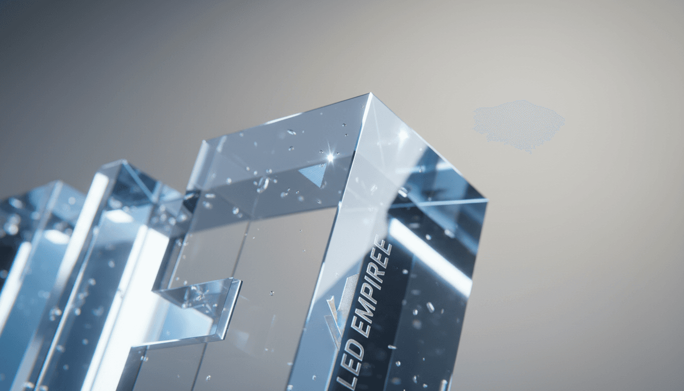 Premium liquid acrylic letter detail with LED lighting