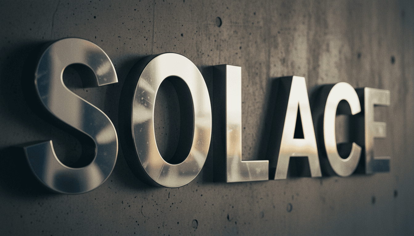 Polished stainless steel letters showing detailed metallic finish and reflections