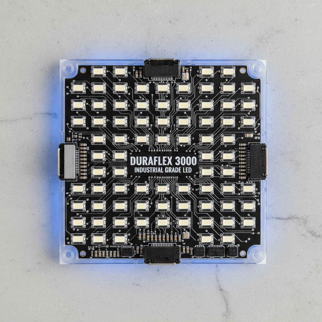 High-durability LED flex board assembly showing construction quality and uniformity