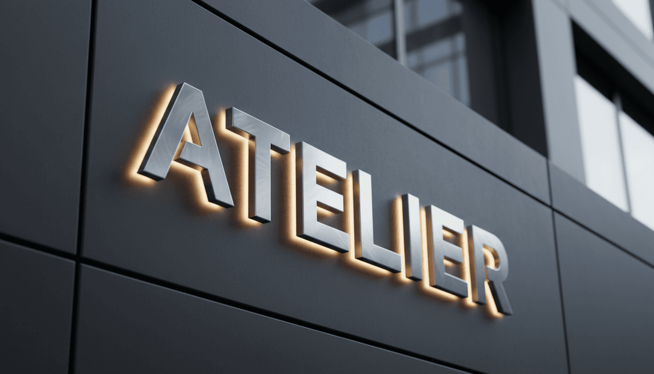 Stainless Steel Letters with halo lighting