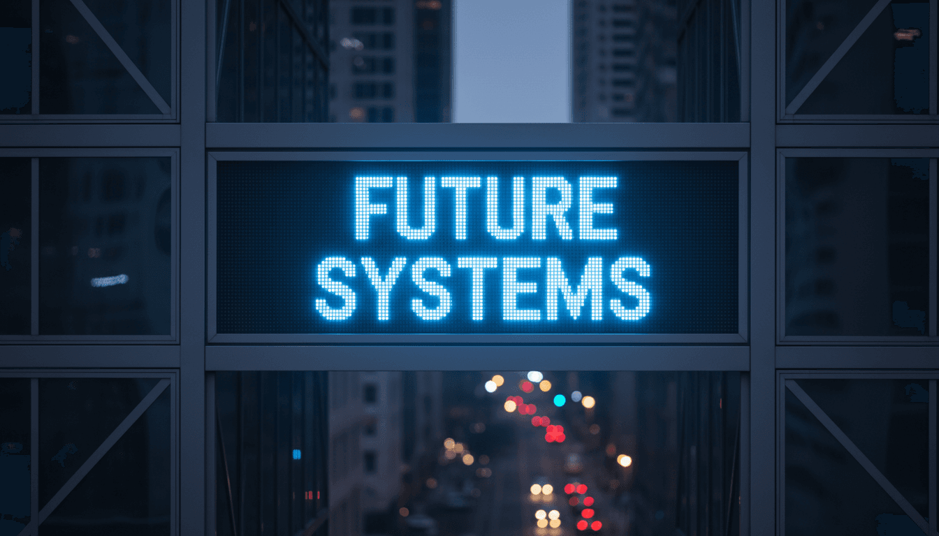 Well-maintained LED sign glowing with full brightness and color uniformity